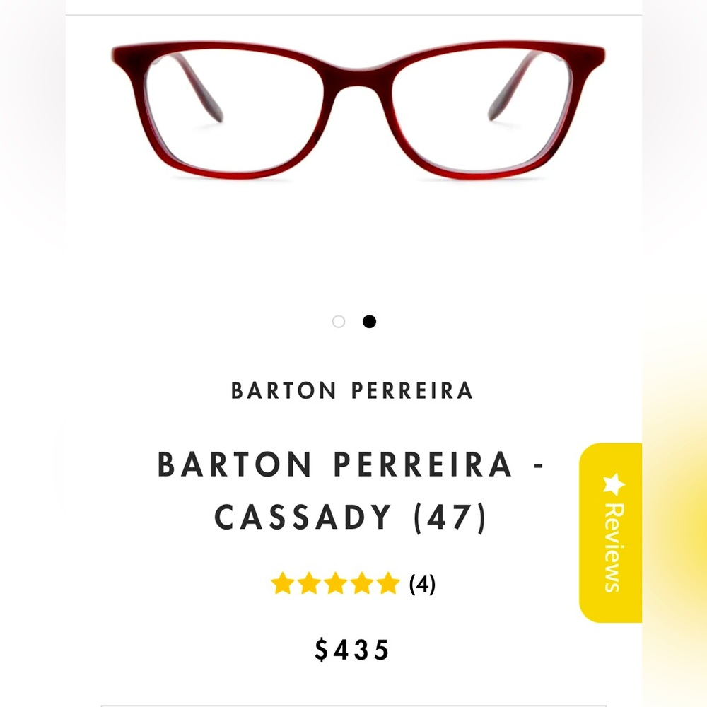 Barton Perreira Cassady frames excellent $100